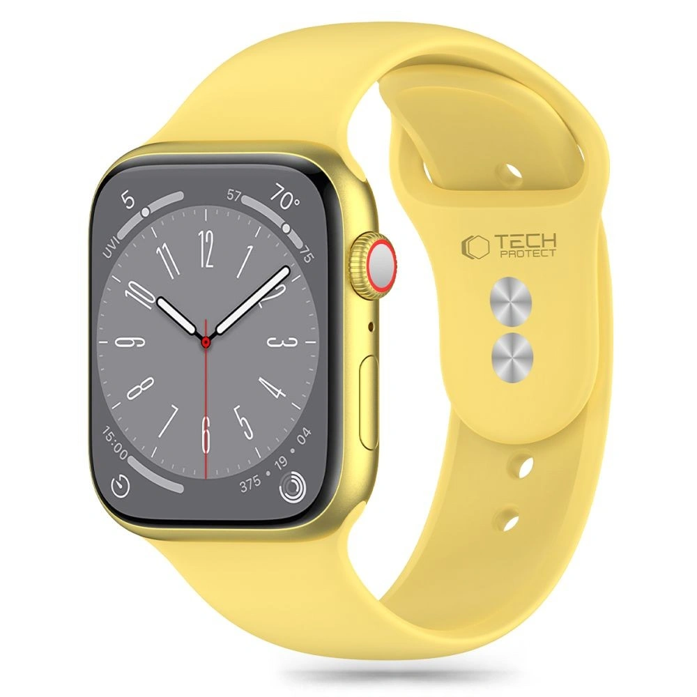 Pasek Tech-Protect Silicone Apple Watch 4/5/6/7/8/9/SE/10 38/40/41/42mm Canary Yellow