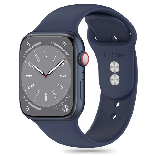Buy Bracelet Tech-Protect Silicone Apple Watch 4/5/6/7/8/9/SE / Ultra 1/2 42/44/45/49mm Midnight Blue - THP2985 - {ean13} - Home Screen Store Europe