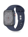 Pánt Tech-Protect szilikon Apple Watch 4/5/6/7/8/9/SE / Ultra 1/2 42/44/45/49mm Éjféli Kék