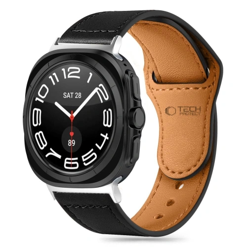 Kup Pasek Tech-Protect Leatherfit Samsung Galaxy Watch Ultra 47mm Negru - THP2992 - {ean13} - Sklep Home Screen