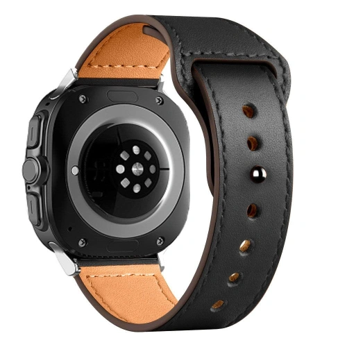 Kup Pasek Tech-Protect Leatherfit Samsung Galaxy Watch Ultra 47mm Negru - THP2992 - {ean13} - Sklep Home Screen