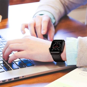 Kup Pasek Tech-Protect Leatherfit Samsung Galaxy Watch Ultra 47mm Fekete - THP2992 - {ean13} - Sklep Home Screen