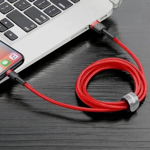Kup Kabel Lightning USB Baseus Cafule 1,5A 2m (czerwony) - BSU783RED - {ean13} - Sklep Home Screen