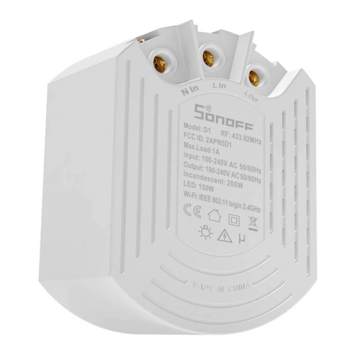 Buy Sonoff D1 intelligent dimmer with remote control RM433R2 - SNF166 - {ean13} - Home Screen Store Europe