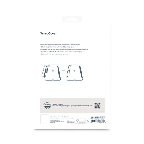 Buy Moshi VersaCover Apple iPad Pro 11" 2024 (5 gen) (Charcoal Black) - MOSH328 - {ean13} - Home Screen Store Europe