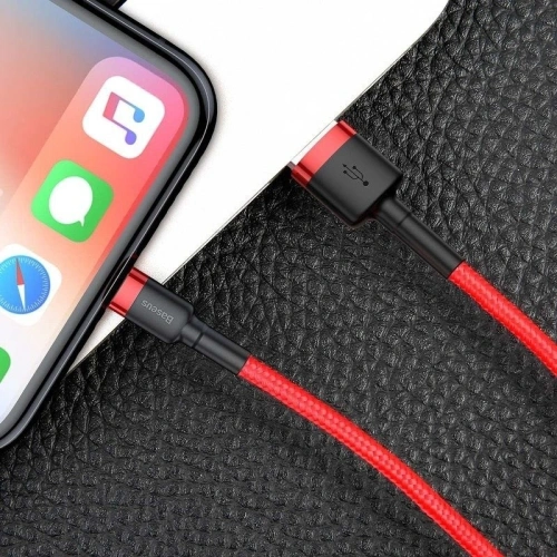 Kup Kabel Lightning USB Baseus Cafule 1,5A 2m (czerwony) - BSU783RED - {ean13} - Sklep Home Screen