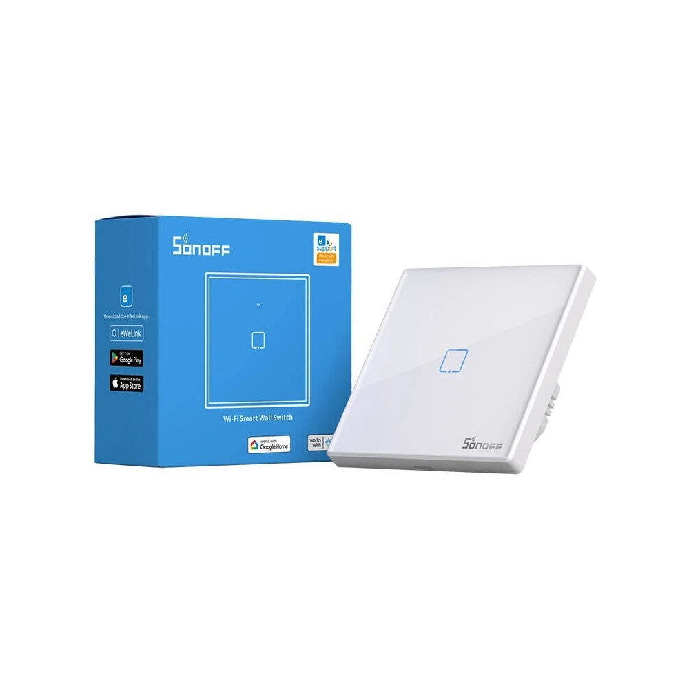 Dotykowy włącznik światła WiFi + RF 433 Sonoff T2 EU TX (1-kanałowy) nowa wersja