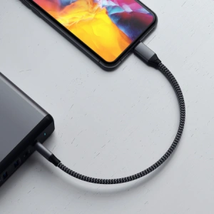 Buy Satechi USB-C / Lightning cable 25cm (space gray) - STH143 - {ean13} - Home Screen Store Europe