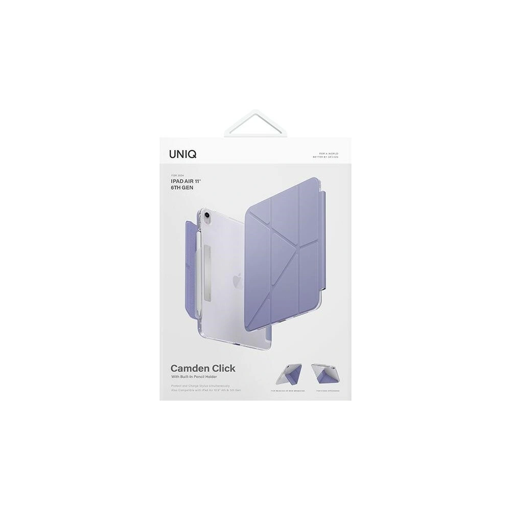 Etui UNIQ Camden Click Apple iPad Air 11" 2024 (6. generacji) fioletowy/light violet