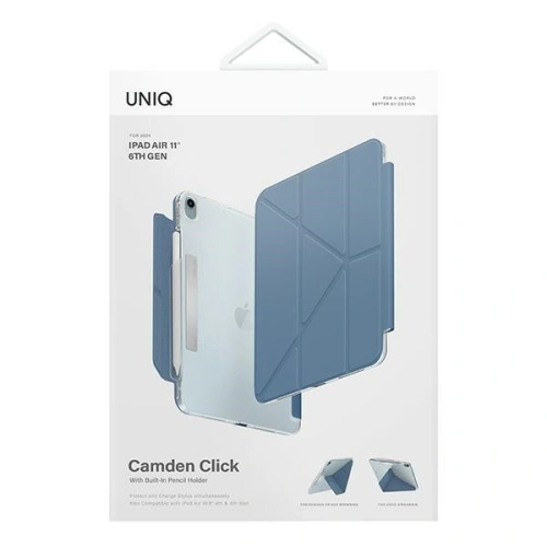 Kup Etui UNIQ Camden Click Apple iPad Air 11" 2024 (a 6-a generație) albastru/stone blue - UNIQ1180 - {ean13} - Sklep Home Screen
