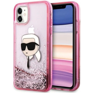 Kup Case Karl Lagerfeld KLHCN61LNKHCP Apple iPhone 11/XR Hardcase Glitter Karl Head rosa/pink - KLD2128 - {ean13} - Sklep Home Screen