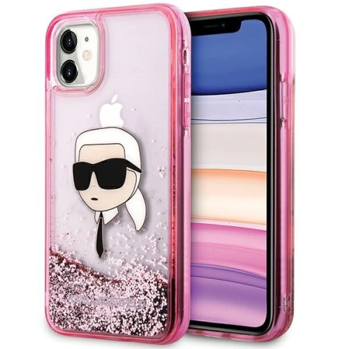 Buy Karl Lagerfeld KLHCN61LNKHCP Apple iPhone 11/XR hardcase Glitter Karl Head pink - KLD2128 - {ean13} - Home Screen Store Europe