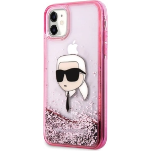 Kup Case Karl Lagerfeld KLHCN61LNKHCP Apple iPhone 11/XR Hardcase Glitter Karl Head rosa/pink - KLD2128 - {ean13} - Sklep Home Screen