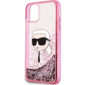 Kup Case Karl Lagerfeld KLHCN61LNKHCP Apple iPhone 11/XR Hardcase Glitter Karl Head rosa/pink - KLD2128 - {ean13} - Sklep Home Screen