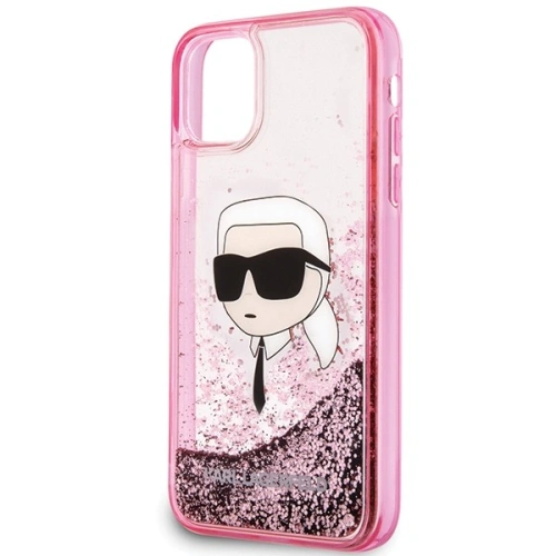 Buy Karl Lagerfeld KLHCN61LNKHCP Apple iPhone 11/XR hardcase Glitter Karl Head pink - KLD2128 - {ean13} - Home Screen Store Europe