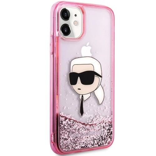 Buy Karl Lagerfeld KLHCN61LNKHCP Apple iPhone 11/XR hardcase Glitter Karl Head pink - KLD2128 - {ean13} - Home Screen Store Europe