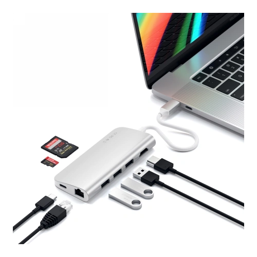Kup Adapter Satechi UBC-C Multi-Port Adapter 4K Ethernet - STH150 - {ean13} - Sklep Home Screen