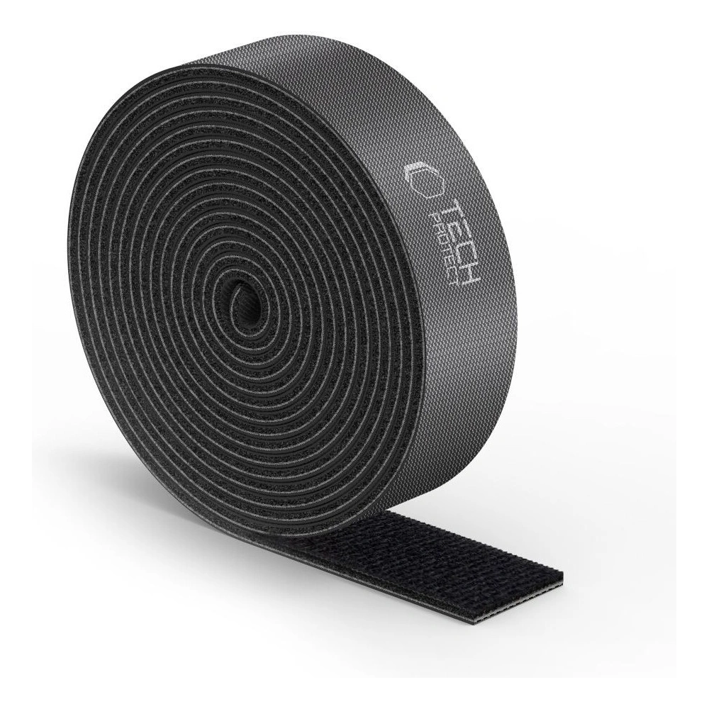 Organizer na kable Tech-Protect Velcro Cable Organizer 300cm Black