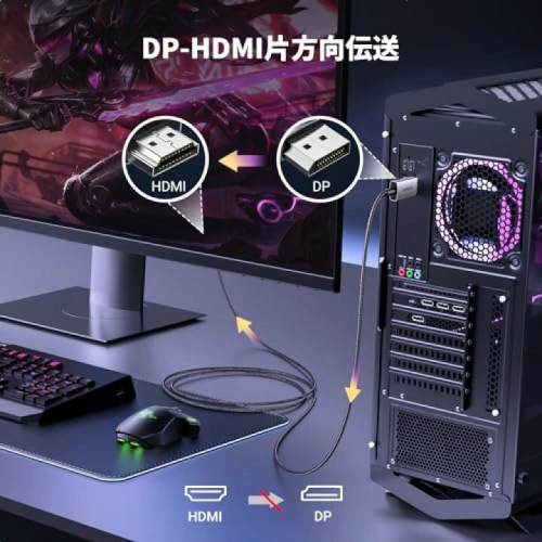 Kup Cablul UGREEN DP115 DisplayPort / HDMI 8K60Hz, 2m negru - UGR1883 - {ean13} - Sklep Home Screen
