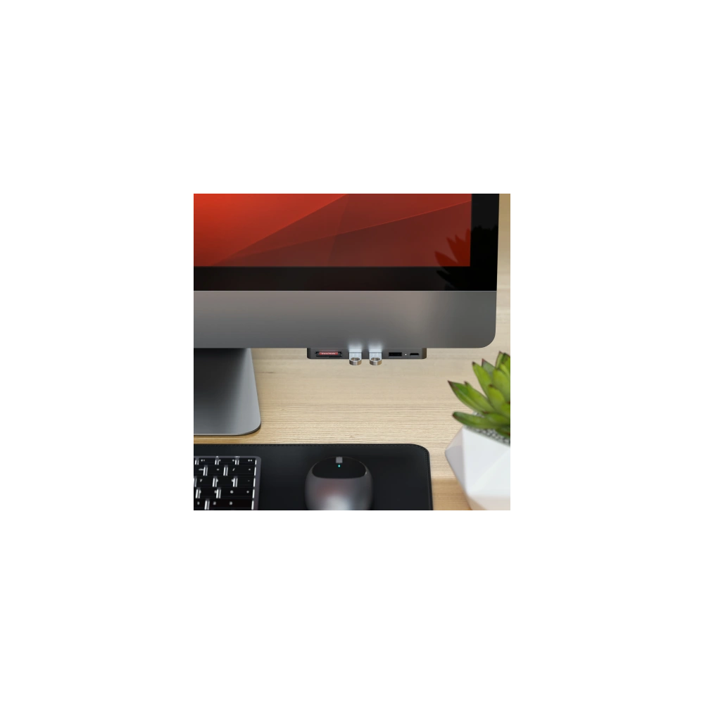 Adapter Satechi Aluminum USB-C Clamp Hub Pro iMac 2017/2019/2020 - Adaptery/HUBy - Satechi