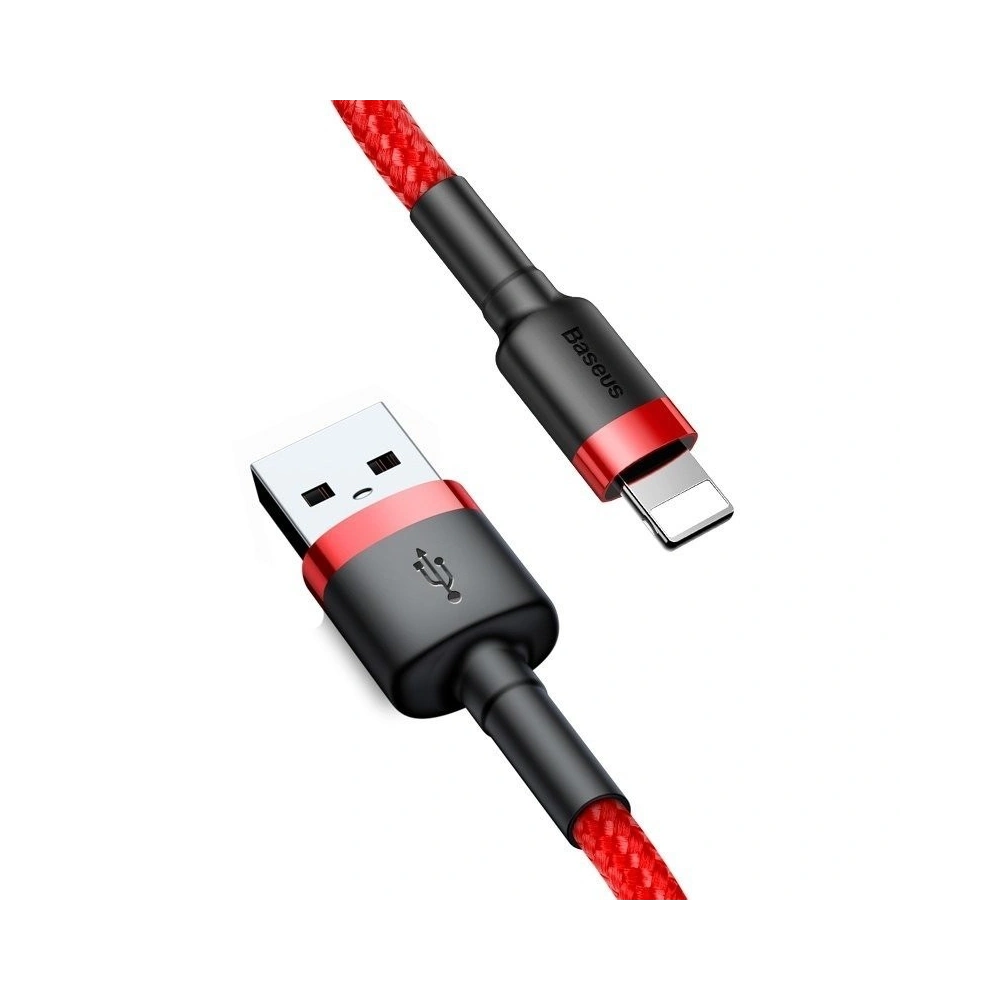 Kabel Lightning USB Baseus Cafule 2.4A 1m (czerwony)
