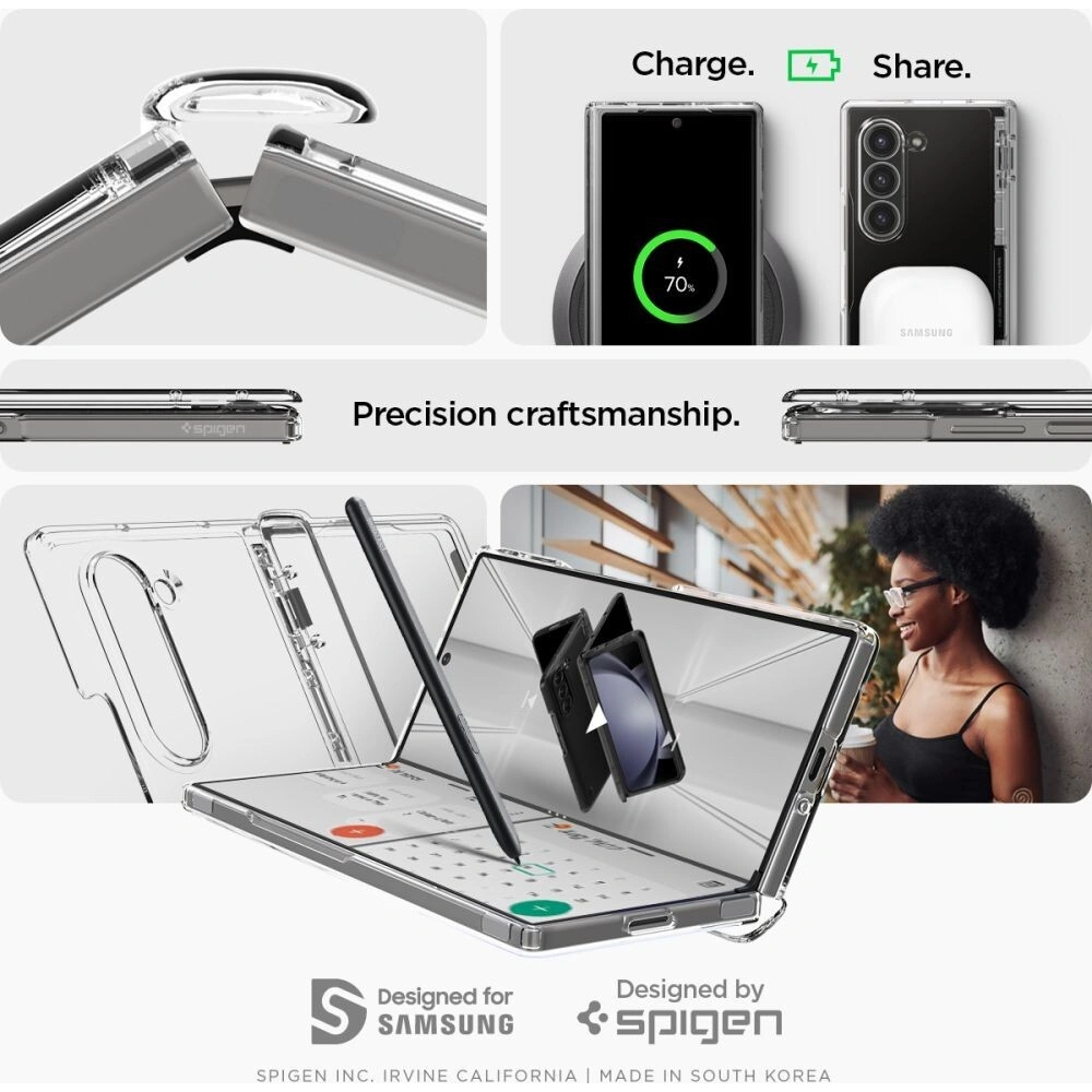 Etui Spigen Ultra Hybrid Pro Samsung Galaxy Z Fold 6 Crystal Clear - Galaxy Z Fold 6 - Spigen