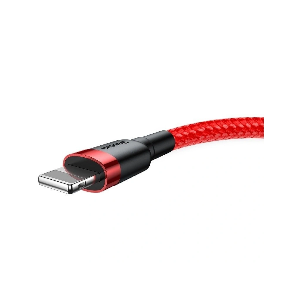 Kabel Lightning USB Baseus Cafule 2.4A 1m (czerwony)