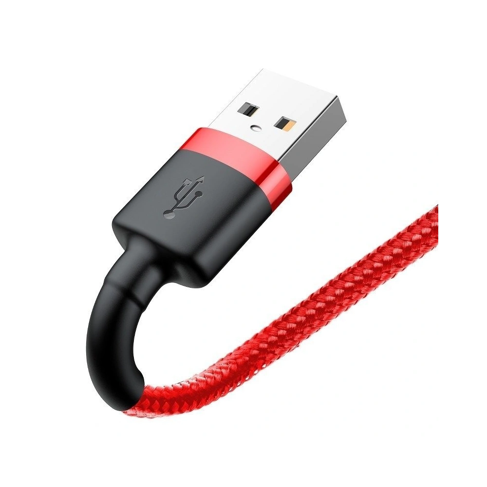 Kabel Lightning USB Baseus Cafule 2.4A 1m (czerwony)