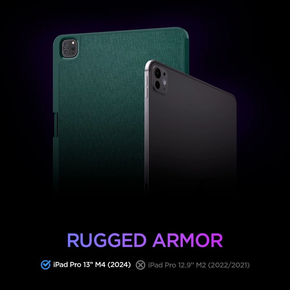 Etui Spigen Urban Fit Apple Apple iPad Pro 13" 2024 (7. generacji) Midnight Green - iPad Pro 13" 2024 (7. generacji) - Spigen