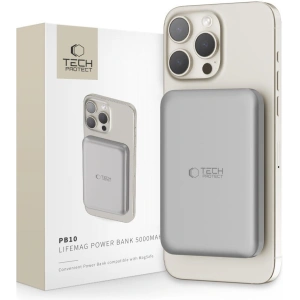 Buy Tech-Protect PB10 LifeMag MagSafe powerbank 5000mah Titanium - THP2998 - {ean13} - Home Screen Store Europe