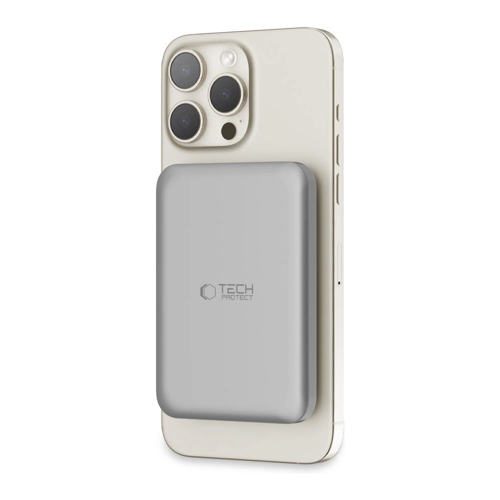 Powerbank Tech-Protect PB10 LifeMag MagSafe 5000mah Titanium - Powerbanki - Tech-Protect