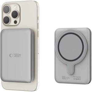Kup Powerbank Tech-Protect PB10 LifeMag MagSafe 5000mAh Titanium - THP2998 - {ean13} - Sklep Home Screen