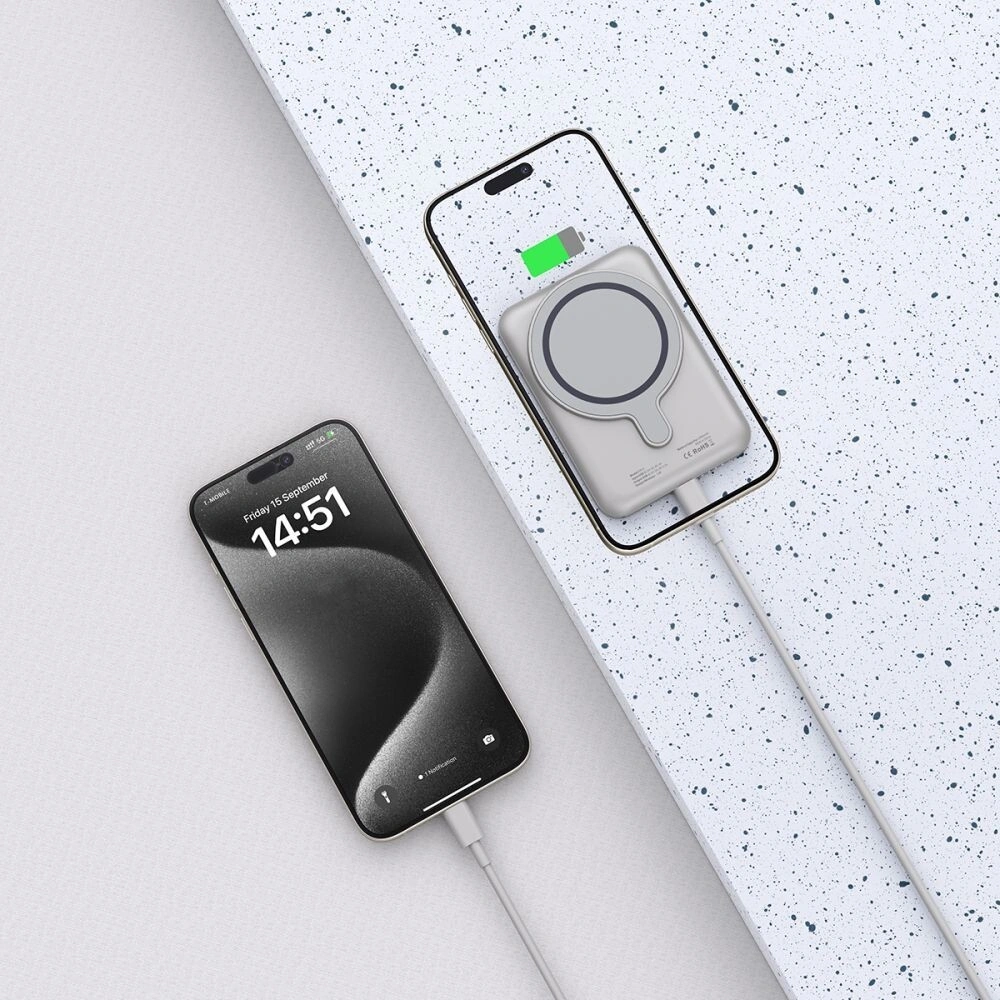 Powerbank Tech-Protect PB10 LifeMag MagSafe 5000mah Titanium - Powerbanki - Tech-Protect