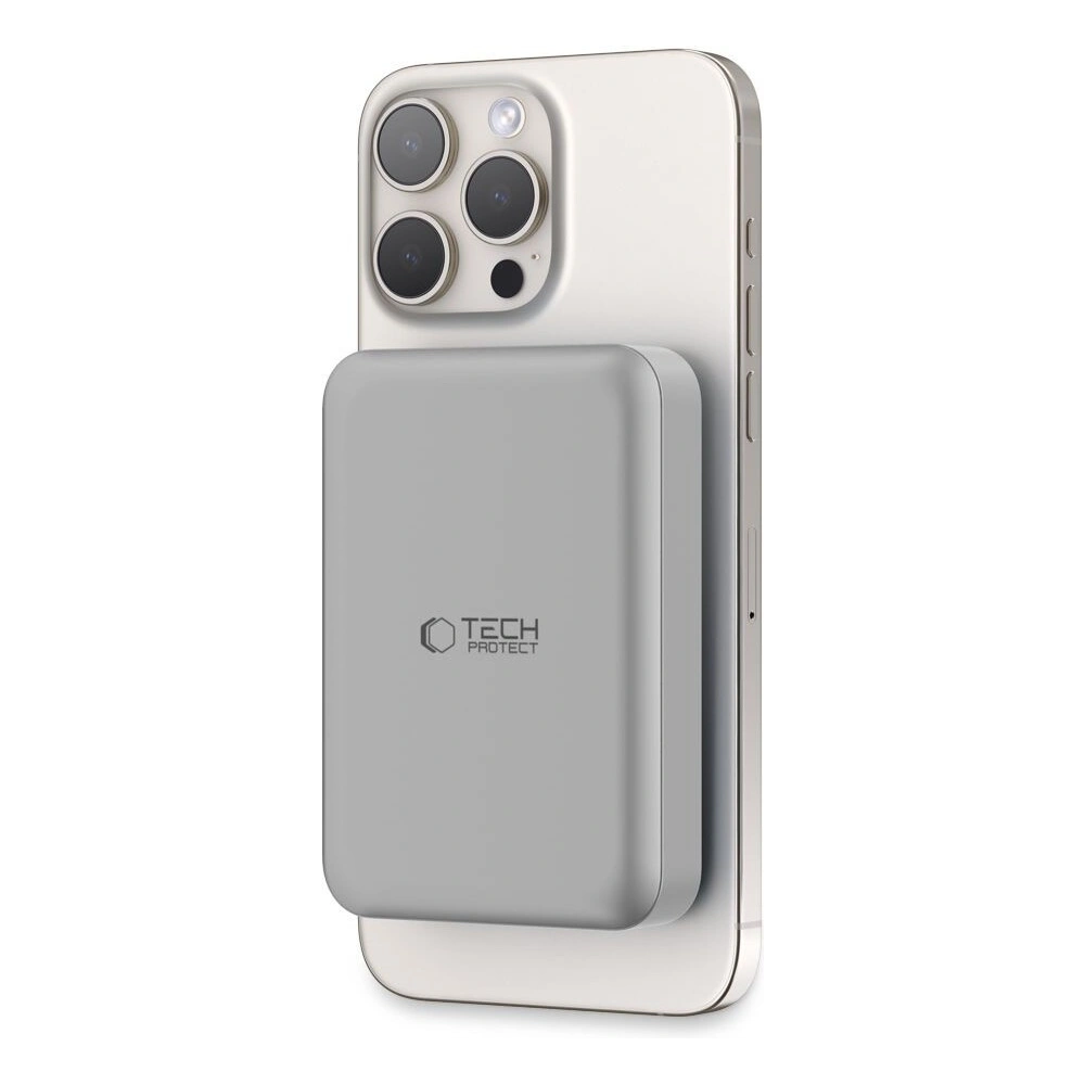 Powerbank Tech-Protect PB11 LifeMag MagSafe 10000mah Titanium - Powerbanki - Tech-Protect