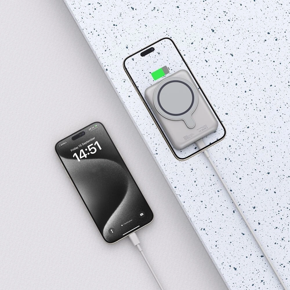 Powerbank Tech-Protect PB11 LifeMag MagSafe 10000mah Titanium - Powerbanki - Tech-Protect