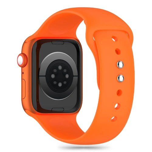 Kup Pasek Tech-Protect Silicone Apple Watch 4/5/6/7/8/9/SE/Ultra 1/2 42/44/45/49mm Portocaliu Intens - THP3001 - {ean13} - Sklep Home Screen