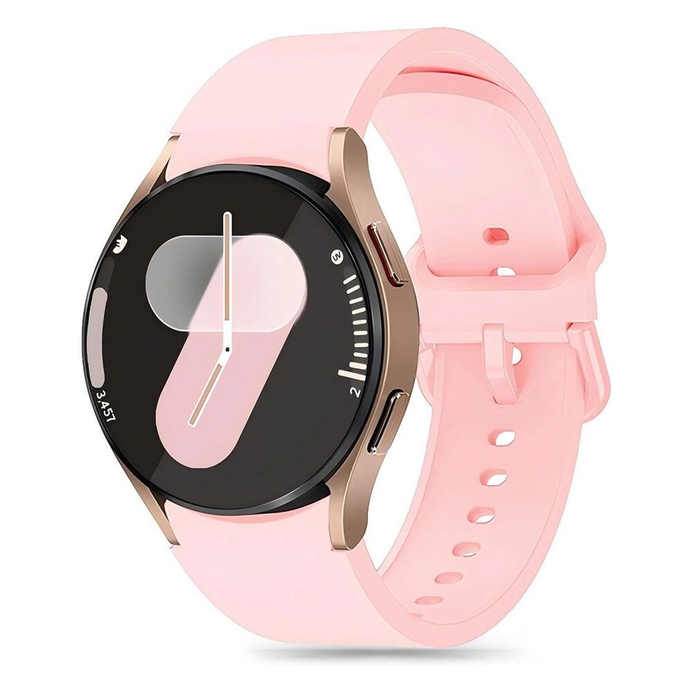 Pasek Tech-Protect Silicone Samsung Galaxy Watch 4/5/5 Pro/6/7/FE Baby Pink - Galaxy Watch7 44mm - Tech-Protect