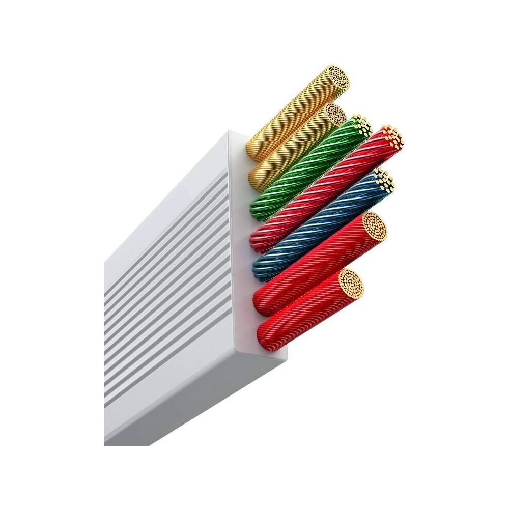 Kabel Baseus Free2Draw 3w1 USB-C / USB-C, Lightning, MicroUSB 100W 1.1m biały - 3w1 - Baseus