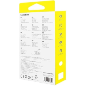 Buy Baseus Free2Draw 3w1 USB-C / USB-C, Lightning, MicroUSB cable 100W 1.1m white - BSU4919 - {ean13} - Home Screen Store Europe