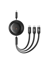 Kup Kábel Baseus Free2Draw 3w1 USB-C / USB-C, Lightning, MicroUSB 100W 1.1m fekete - BSU4920 - {ean13} - Sklep Home Screen