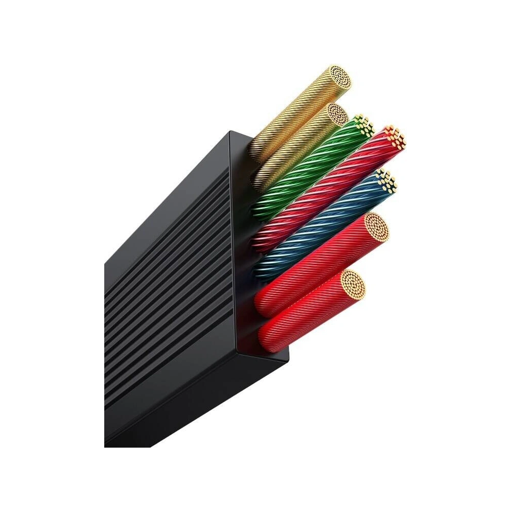 Kabel Baseus Free2Draw 3w1 USB-C / USB-C, Lightning, MicroUSB 100W 1.1m czarny - 3w1 - Baseus