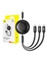 Kup Kábel Baseus Free2Draw 3w1 USB-C / USB-C, Lightning, MicroUSB 100W 1.1m fekete - BSU4920 - {ean13} - Sklep Home Screen