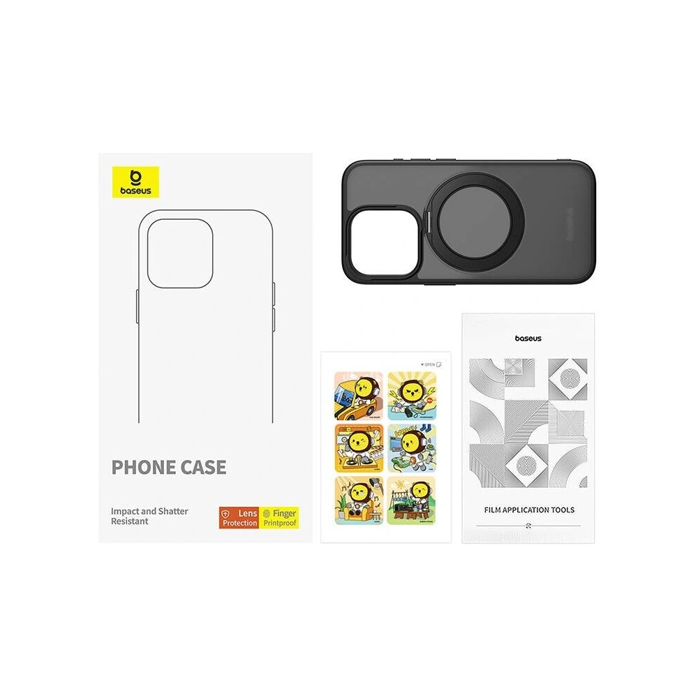 Etui Baseus SkyRing Magnetic + szkło Apple iPhone 14 Pro Max - iPhone 14 Pro Max - Baseus