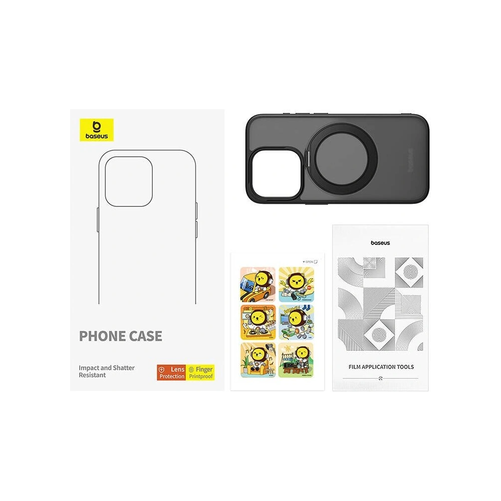 Etui Baseus SkyRing Magnetic + szkło Apple iPhone 13 Pro - iPhone 13 Pro - Baseus