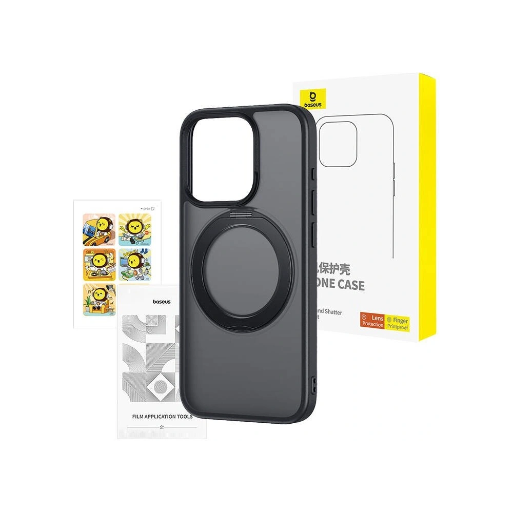 Etui Baseus SkyRing Magnetic + szkło Apple iPhone 15 Pro - iPhone 15 Pro - Baseus