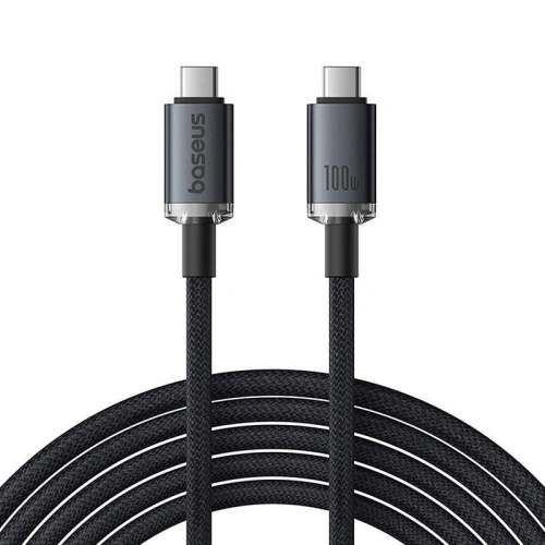 Kup Kabel Baseus Crystal Shine USB-C / USB-C 100W 1.5m 20Gbps černý - BSU4925 - {ean13} - Sklep Home Screen