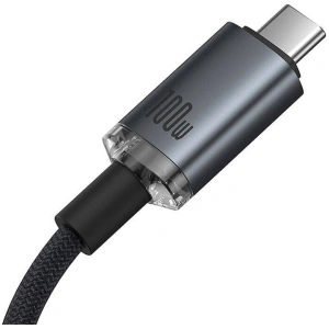 Buy Baseus Crystal Shine USB-C / USB-C cable 100W 1.5m 20Gbps black - BSU4925 - {ean13} - Home Screen Store Europe
