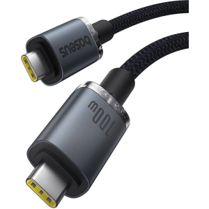 Buy Baseus Crystal Shine USB-C / USB-C cable 100W 1.5m 20Gbps black - BSU4925 - {ean13} - Home Screen Store Europe