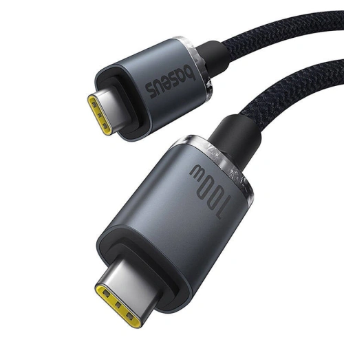 Kup Kabel Baseus Crystal Shine USB-C / USB-C 100W 1.5m 20Gbps černý - BSU4925 - {ean13} - Sklep Home Screen