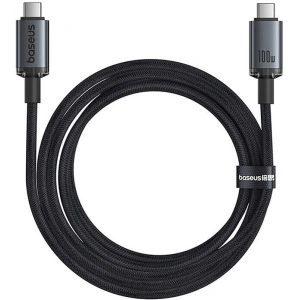 Buy Baseus Crystal Shine USB-C / USB-C cable 100W 1.5m 20Gbps black - BSU4925 - {ean13} - Home Screen Store Europe